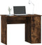 vidaXL - Bureau - 100x55x75 - cm - bewerkt - hout - gerookt - eikenkleurig