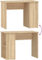 vidaXL - Bureau - 100x55x75 - cm - bewerkt - hout - sonoma - eikenkleurig
