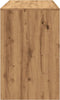 vidaXL - Bureau - 101x50x76,5 - cm - bewerkt - hout - artisanaal - eikenkleur
