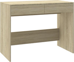 vidaXL - Bureau - 101x50x76,5 - cm - bewerkt - hout - sonoma - eikenkleurig