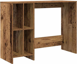 vidaXL - Bureau - 102,5x35x75 - cm - bewerkt - hout - oud - houtkleurig