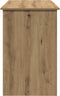 vidaXL - Bureau - 102x50x75 - cm - bewerkt - hout - artisanaal - eikenkleurig