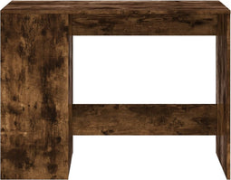 vidaXL - Bureau - 102x50x75 - cm - bewerkt - hout - gerookt - eikenkleurig