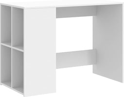 vidaXL - Bureau - 102x50x75 - cm - bewerkt - hout - wit