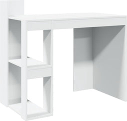 vidaXL - Bureau - 103,5x56,5x94 - cm - bewerkt - hout - wit