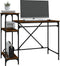vidaXL - Bureau - 105x50x90 - cm - bewerkt - hout - en - ijzer - gerookt - eikenkleur