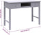 vidaXL - Bureau - 108x45x76 - cm - massief - paulowniahout - grijs