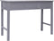 vidaXL - Bureau - 108x45x76 - cm - massief - paulowniahout - grijs