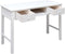 vidaXL - Bureau - 108x45x76 - cm - massief - paulowniahout - wit