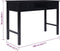 vidaXL - Bureau - 108x45x76 - cm - massief - paulowniahout - zwart