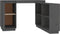 vidaXL - Bureau - 110x50x75 - cm - massief - grenenhout - grijs
