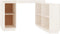 vidaXL - Bureau - 110x50x75 - cm - massief - grenenhout - wit