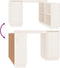vidaXL - Bureau - 110x50x75 - cm - massief - grenenhout - wit