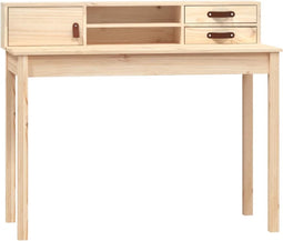 vidaXL - Bureau - 110x50x93 - cm - massief - grenenhout