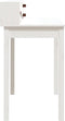 vidaXL - Bureau - 110x50x93 - cm - massief - grenenhout - wit