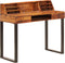 vidaXL - Bureau - 110x50x94 - cm - massief - sheeshamhout - en - staal