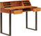 vidaXL - Bureau - 110x50x94 - cm - massief - sheeshamhout - en - staal