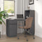 vidaXL - Bureau - 110x53x117 - cm - massief - grenenhout - grijs