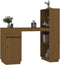 vidaXL - Bureau - 110x53x117 - cm - massief - grenenhout - honingbruin