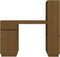 vidaXL - Bureau - 110x53x117 - cm - massief - grenenhout - honingbruin