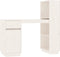vidaXL - Bureau - 110x53x117 - cm - massief - grenenhout - wit