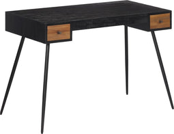 vidaXL - Bureau - 117x56,5x75 - cm - massief - gerecycled - teakhout