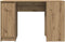 vidaXL - Bureau - 120x42x76 - cm - spaanplaat - ambachtelijk - eikenkleurig