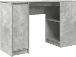 vidaXL - Bureau - 120x42x76 - cm - spaanplaat - betongrijs