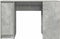 vidaXL - Bureau - 120x42x76 - cm - spaanplaat - betongrijs