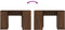 vidaXL - Bureau - 120x42x76 - cm - spaanplaat - bruin - eikenkleurig