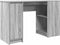 vidaXL - Bureau - 120x42x76 - cm - spaanplaat - grijs - sonoma