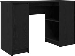 vidaXL - Bureau - 120x42x76 - cm - spaanplaat - zwart - eikenkleurig