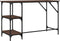 vidaXL - Bureau - 120x50x75 - cm - metaal - en - bewerkt - hout - bruin - eikenkleur