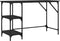 vidaXL - Bureau - 120x50x75 - cm - metaal - en - bewerkt - hout - zwart
