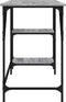 vidaXL - Bureau - 120x50x75 - cm - metaal - en - bewerkt - hout - grijs - sonoma - eiken