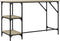 vidaXL - Bureau - 120x50x75 - cm - metaal - en - bewerkt - hout - sonoma - eikenkleurig