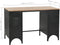 vidaXL - Bureau - 120x50x76 - cm - massief - vurenhout - en - staal