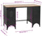 vidaXL - Bureau - 120x50x76 - cm - massief - vurenhout - en - staal