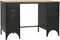 vidaXL - Bureau - 120x50x76 - cm - massief - vurenhout - en - staal