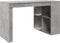 vidaXL - Bureau - 123,5x73,5x75 - cm - bewerkt - hout - betongrijs