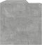 vidaXL - Bureau - 123,5x73,5x75 - cm - bewerkt - hout - betongrijs