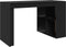 vidaXL - Bureau - 123,5x73,5x75 - cm - bewerkt - hout - zwart