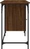 vidaXL - Bureau - 131x48x75 - cm - bewerkt - hout - bruin - eikenkleur