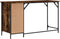 vidaXL - Bureau - 131x48x75 - cm - bewerkt - hout - gerookt - eikenkleurig