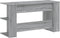vidaXL - Bureau - 140x50x75 - cm - bewerkt - hout - grijs - sonoma - eikenkleurig
