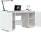 vidaXL - Bureau - 140x50x75 - cm - massief - grenenhout - wit
