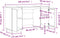 vidaXL - Bureau - 140x50x75 - cm - massief - grenenhout - wit