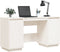 vidaXL - Bureau - 140x50x75 - cm - massief - grenenhout - wit