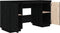 vidaXL - Bureau - 140x50x75 - cm - massief - grenenhout - zwart