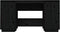 vidaXL - Bureau - 140x50x75 - cm - massief - grenenhout - zwart